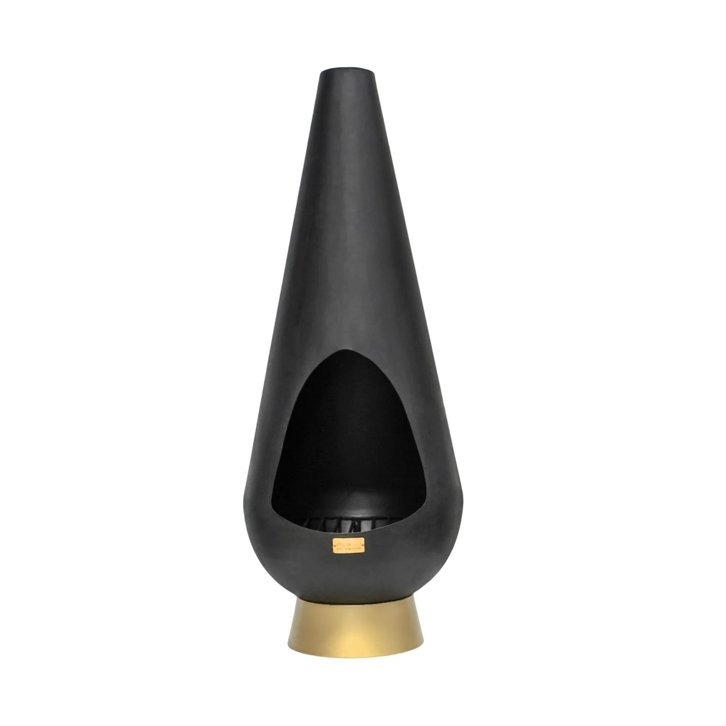 Extend your outdoor evenings with the Leo Fireplace in Matt Black and Antique Gold and keep the outdoors feeling snug and inviting. Shop online now at www.nobleandnook.co.uk