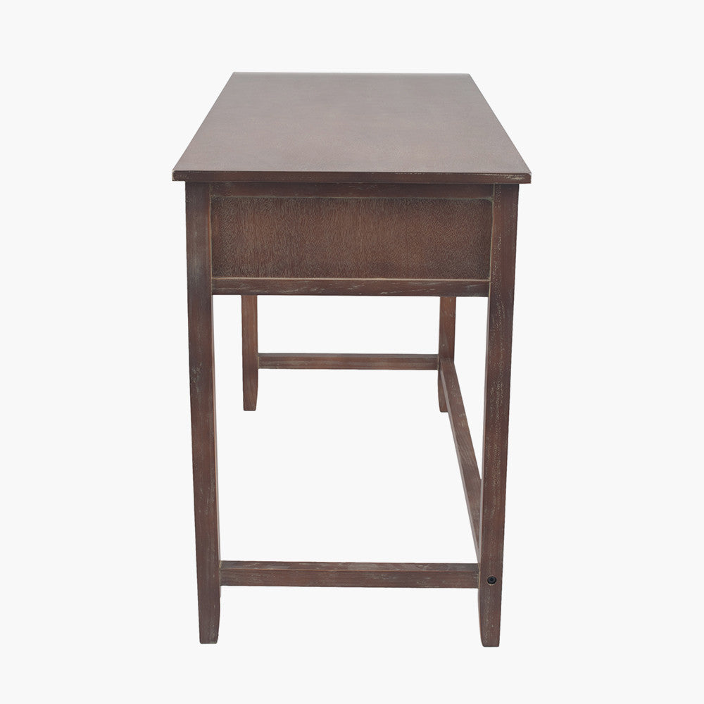 Bring character and functionality to your workspace with the Loft Collection Desk with three multi-coloured drawers. A perfect addition to modern, rustic, or urban interiors. Shop online today at www.nobleandnook.co.uk