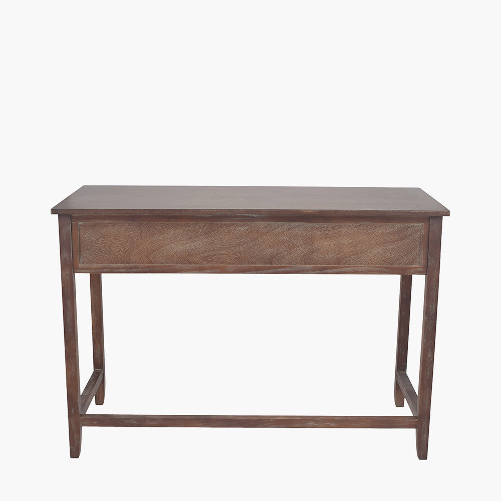 Bring character and functionality to your workspace with the Loft Collection Desk with three multi-coloured drawers. A perfect addition to modern, rustic, or urban interiors. Shop online today at www.nobleandnook.co.uk