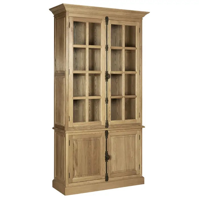 Beauvoir 4 Door Oak Wood Cabinet