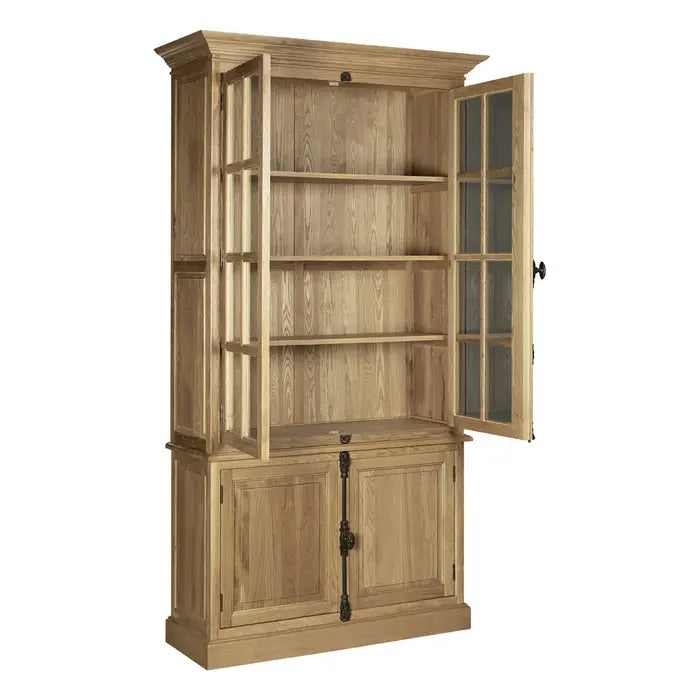 Beauvoir 4 Door Oak Wood Cabinet