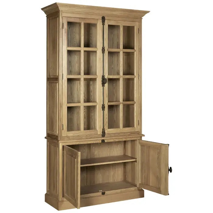 Beauvoir 4 Door Oak Wood Cabinet