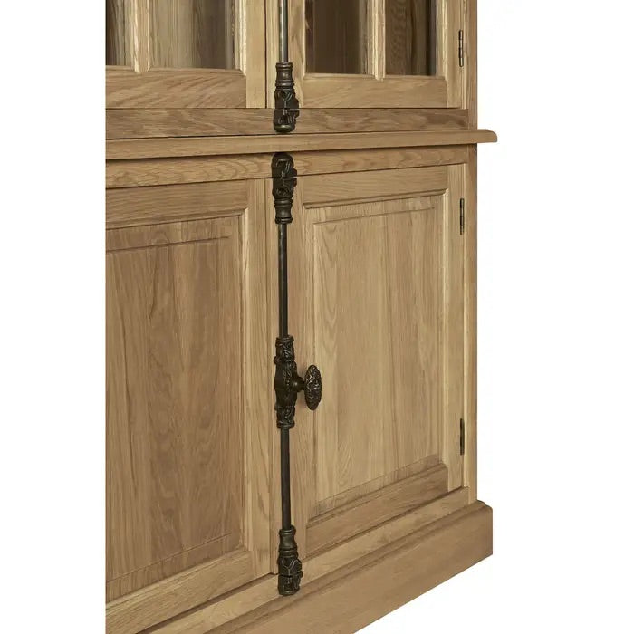 Beauvoir 4 Door Oak Wood Cabinet