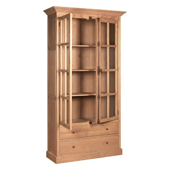 Expertly crafted from premium American oak this elegant display cabinet, this cabinet combines function and timeless design. FREE UK Mainland Delivery. Shop online today at www.nobleandnook.co.uk