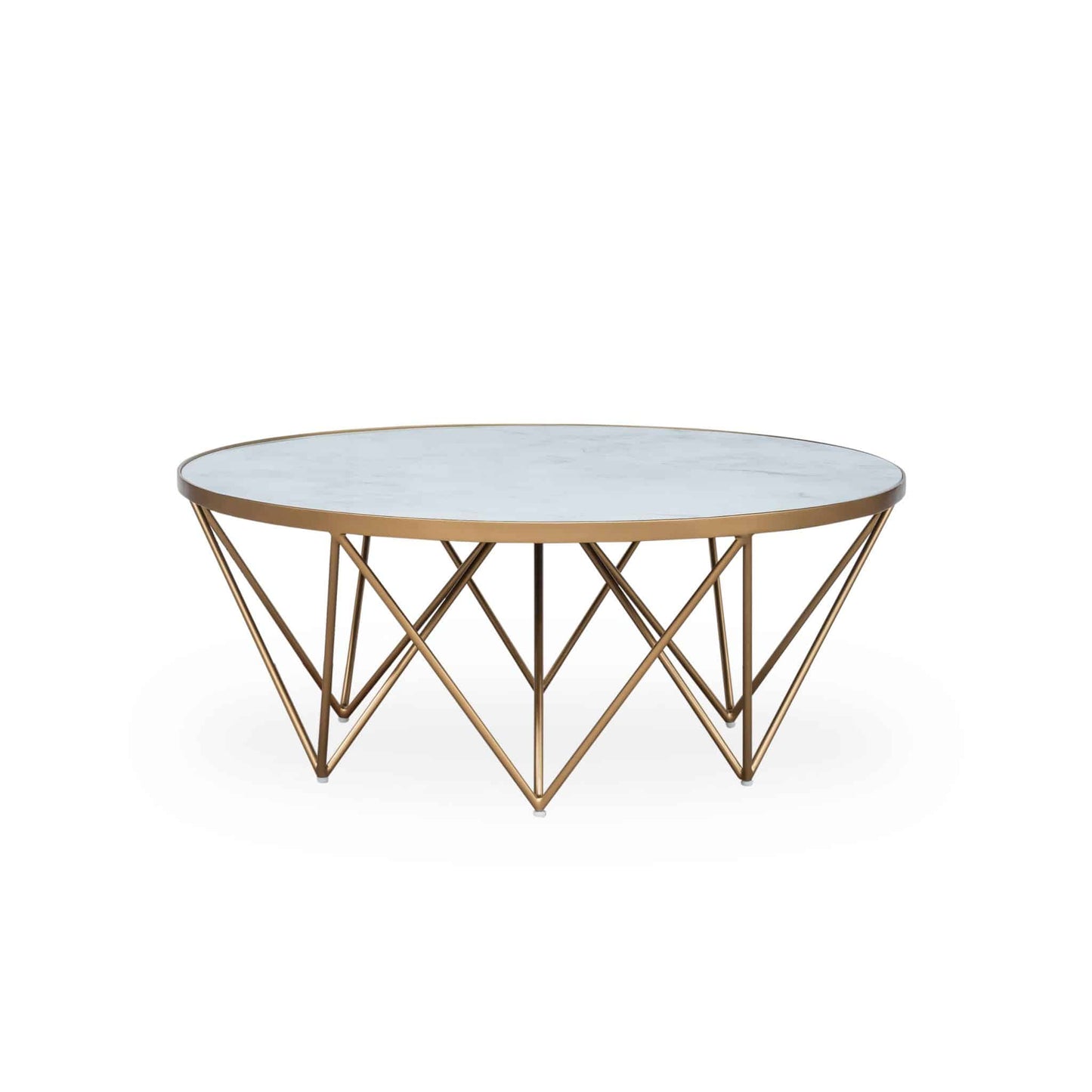 Shop the Crofton Round Coffee Table made with a unique blend of recycled glass and white marble. FREE UK MAINLAND DELIVERY. Shop online now at www.nobleandnook.co.uk