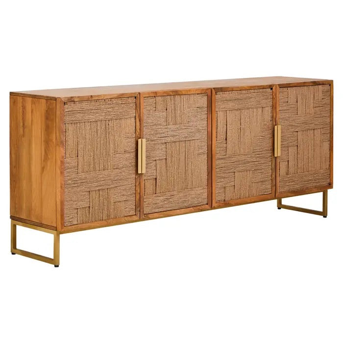 Elevate your home décor with this Four Door Sideboard, a perfect blend of rustic charm and contemporary elegance. A statement piece. Free UK Mainland Delivery. Shop online today at www.nobleandnook.co.uk