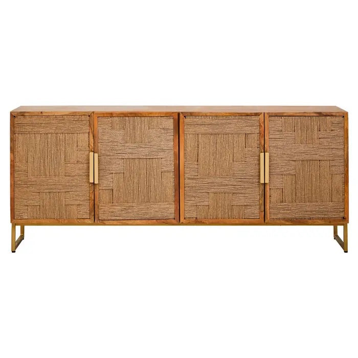 Elevate your home décor with this Four Door Sideboard, a perfect blend of rustic charm and contemporary elegance. A statement piece. Free UK Mainland Delivery. Shop online today at www.nobleandnook.co.uk