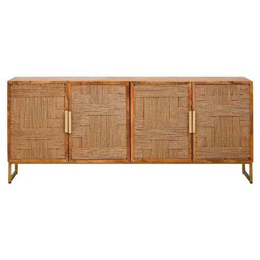 Elevate your home décor with this Four Door Sideboard, a perfect blend of rustic charm and contemporary elegance. A statement piece. Free UK Mainland Delivery. Shop online today at www.nobleandnook.co.uk