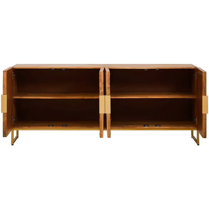 Elevate your home décor with this Four Door Sideboard, a perfect blend of rustic charm and contemporary elegance. A statement piece. Free UK Mainland Delivery. Shop online today at www.nobleandnook.co.uk