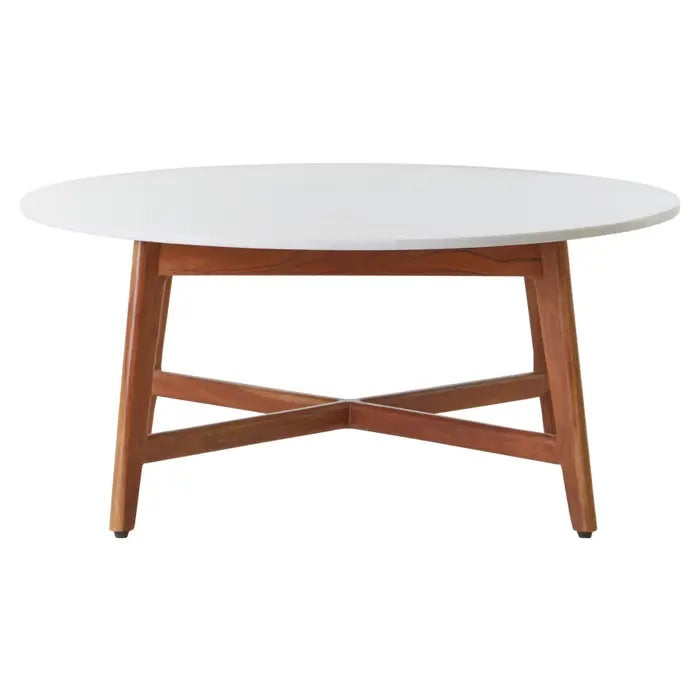 Shop the Myan Coffee Table with White Marble Top, a perfect blend of contemporary design and eco-conscious craftsmanship. Shop online today at www.nobleandnook.co.uk