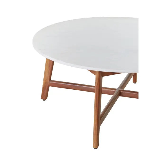 Shop the Myan Coffee Table with White Marble Top, a perfect blend of contemporary design and eco-conscious craftsmanship. Shop online today at www.nobleandnook.co.uk