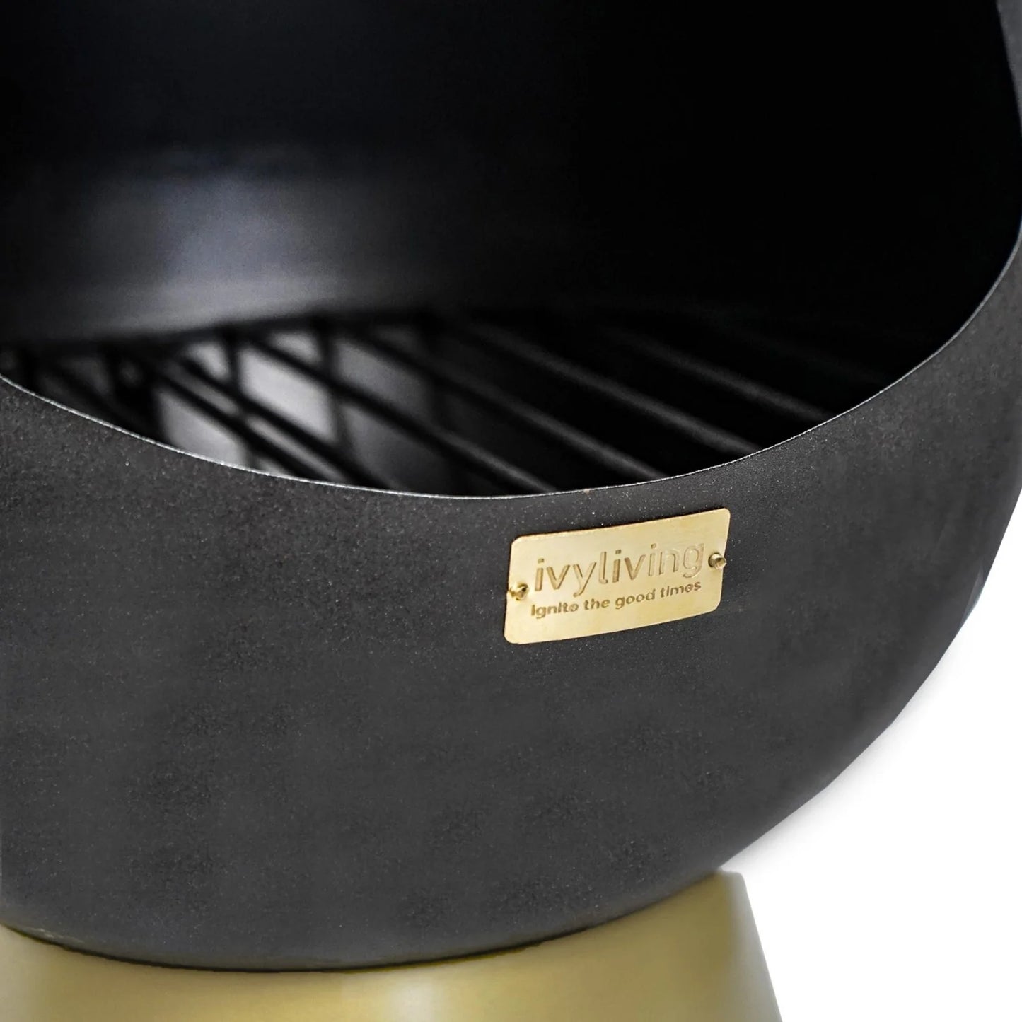 Extend your outdoor evenings with the Leo Fireplace in Matt Black and Antique Gold and keep the outdoors feeling snug and inviting. Shop online now at www.nobleandnook.co.uk