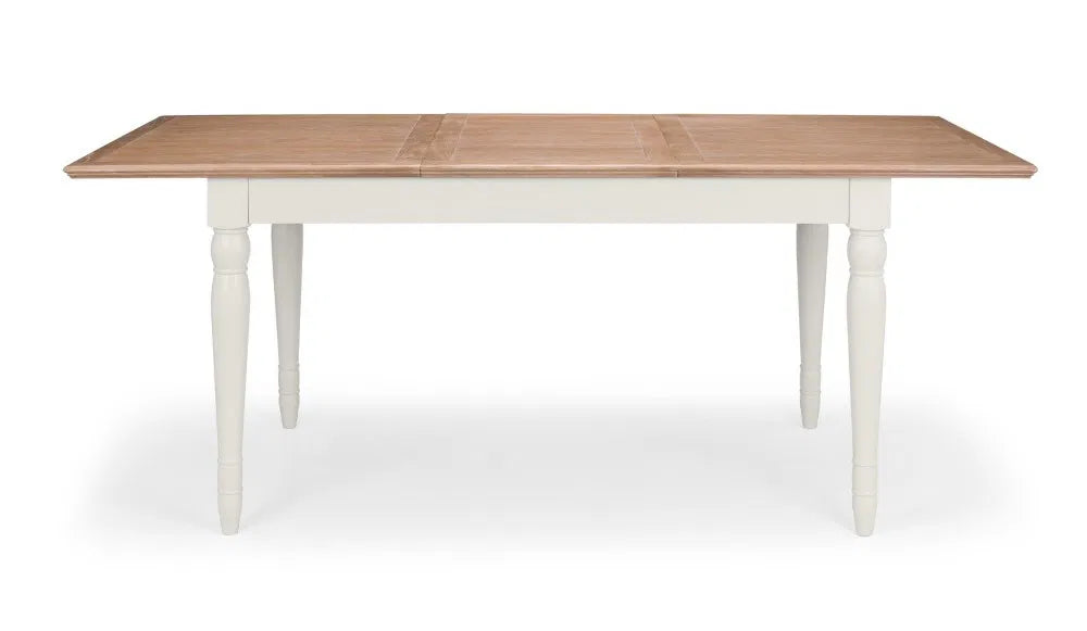 The Provence Butterfly Extending Dining Table. Dimensions: H78×L150/190×W90 cm. Pair with Provence dining chairs or an elegant, unified look. Shop online at www.nobleandnook.co.uk