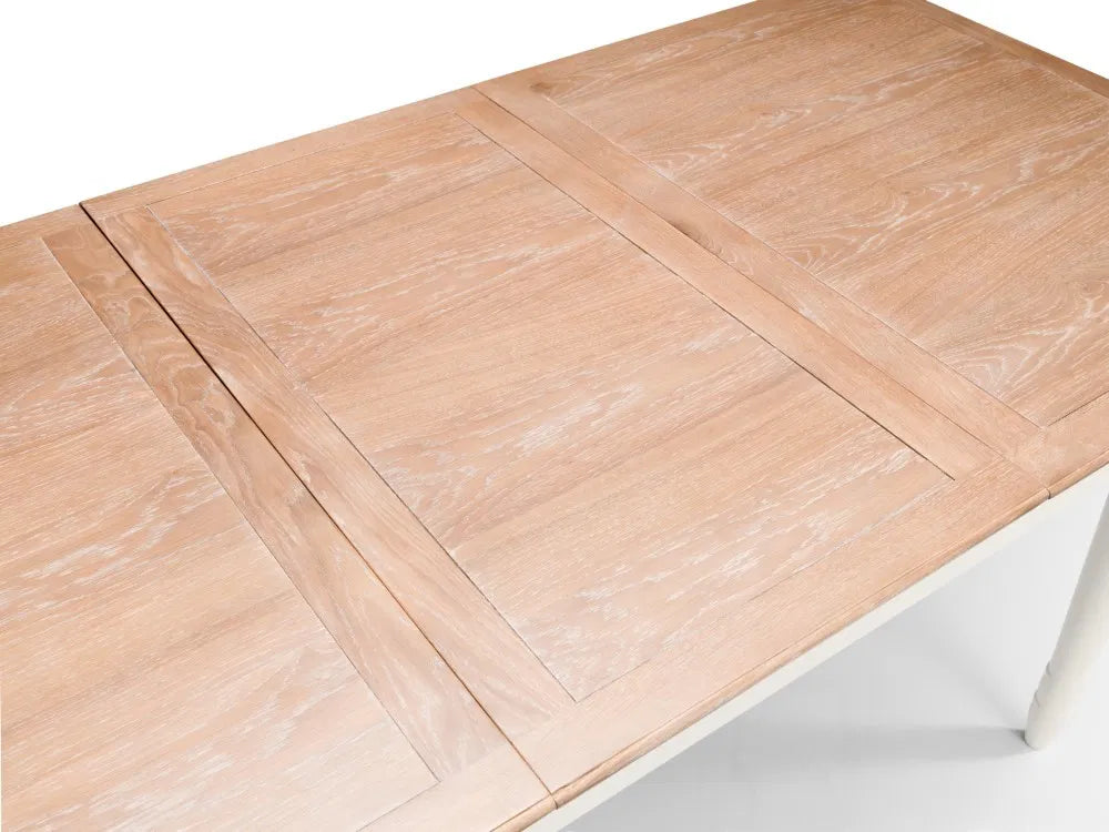 The Provence Butterfly Extending Dining Table. Dimensions: H78×L150/190×W90 cm. Pair with Provence dining chairs or an elegant, unified look. Shop online at www.nobleandnook.co.uk