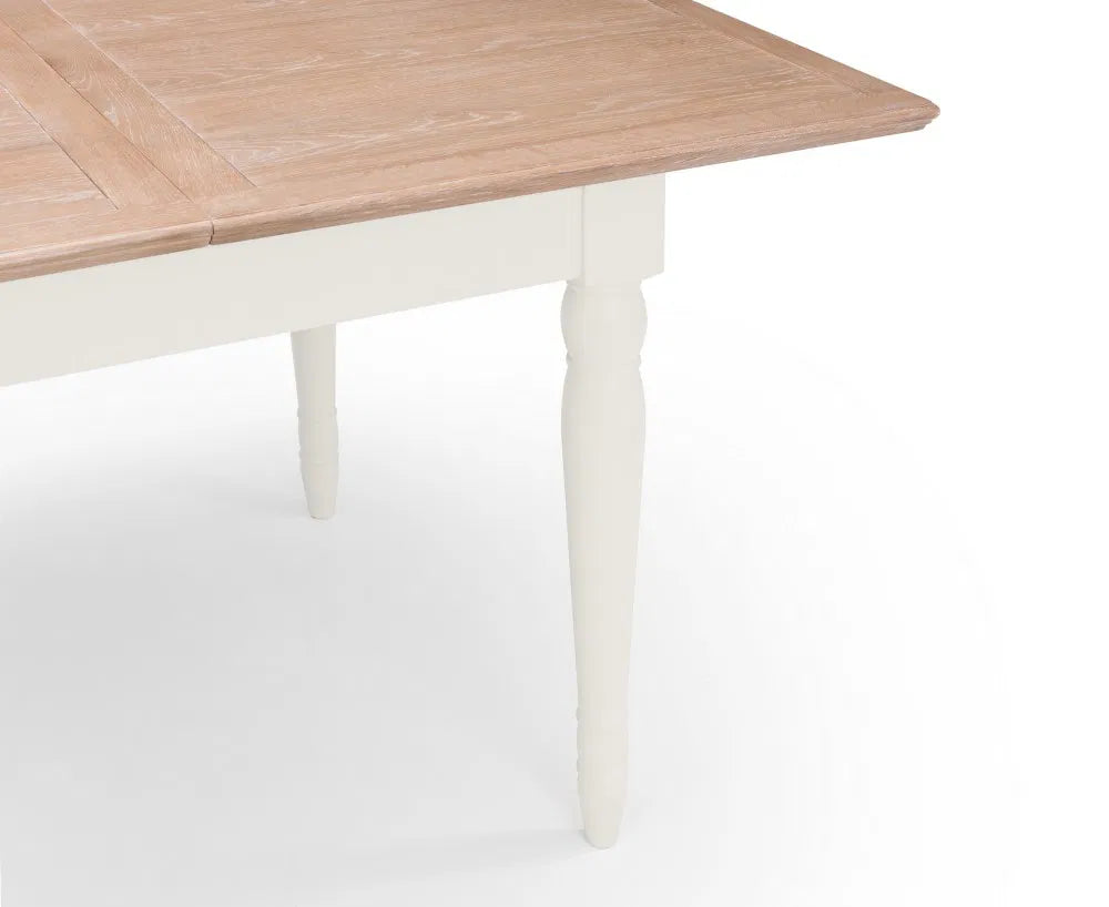 The Provence Butterfly Extending Dining Table. Dimensions: H78×L150/190×W90 cm. Pair with Provence dining chairs or an elegant, unified look. Shop online at www.nobleandnook.co.uk