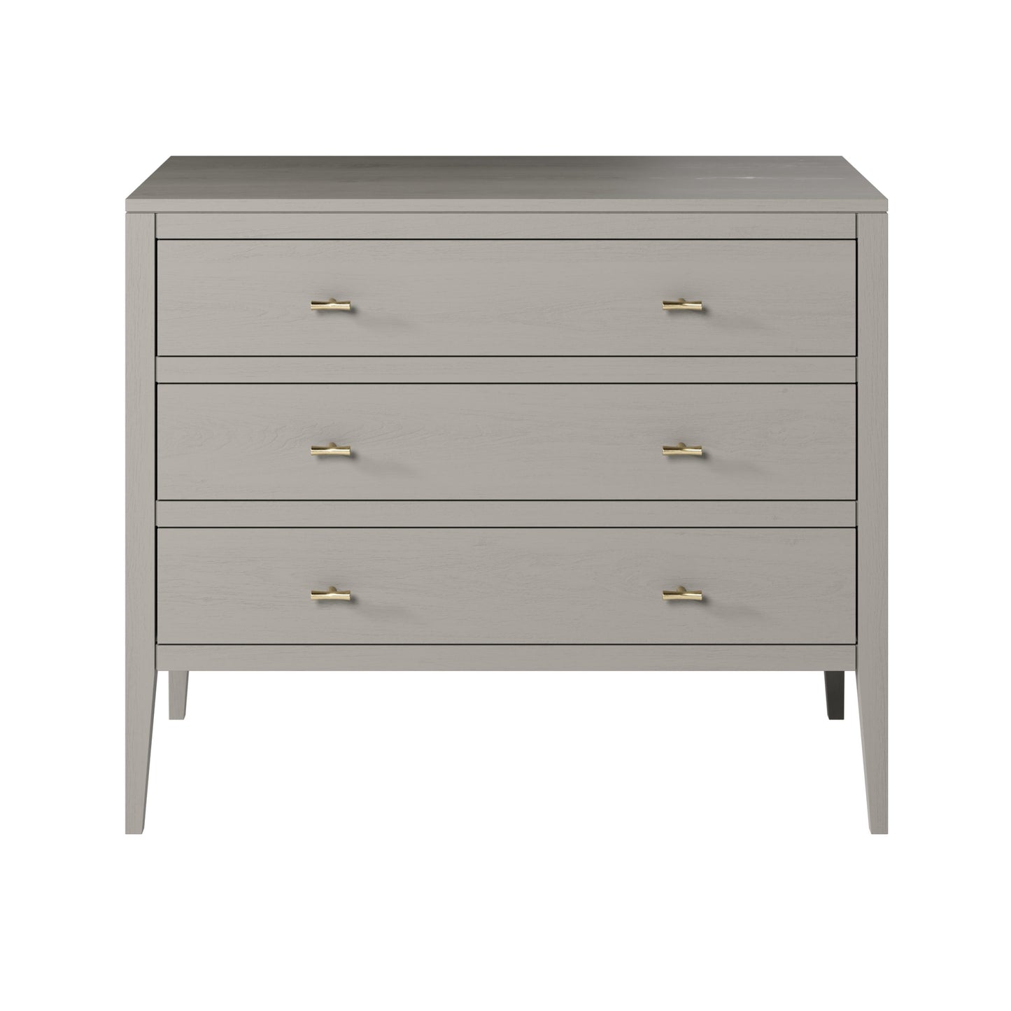 Shop the Radford Chest of Drawers in grey solid oak with three drawers by D.I. Designs. FREE UK MAINLAND DELIVERY. Shop online now at www.dorsbien.co.uk