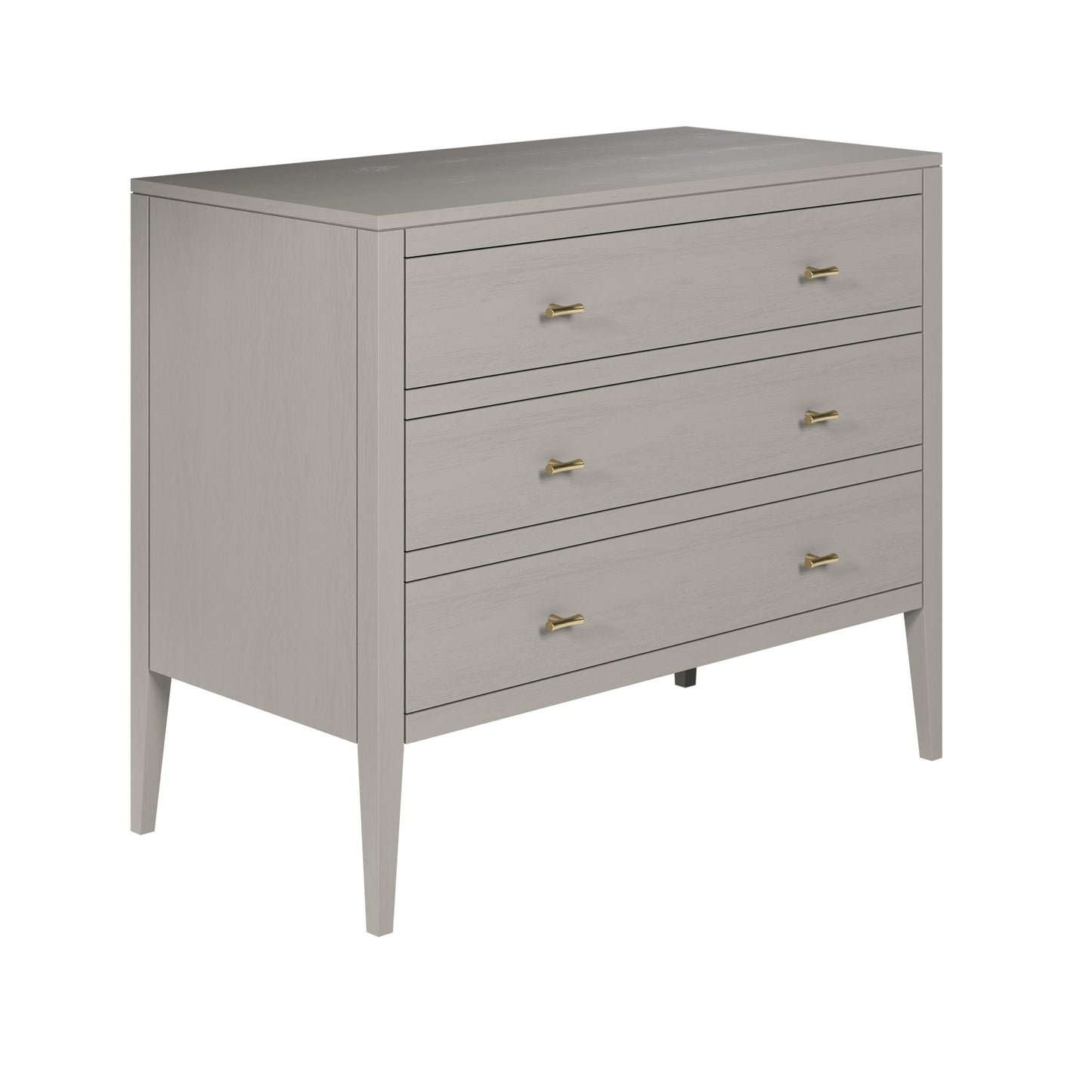 Shop the Radford Chest of Drawers in grey solid oak with three drawers by D.I. Designs. FREE UK MAINLAND DELIVERY. Shop online now at www.dorsbien.co.uk