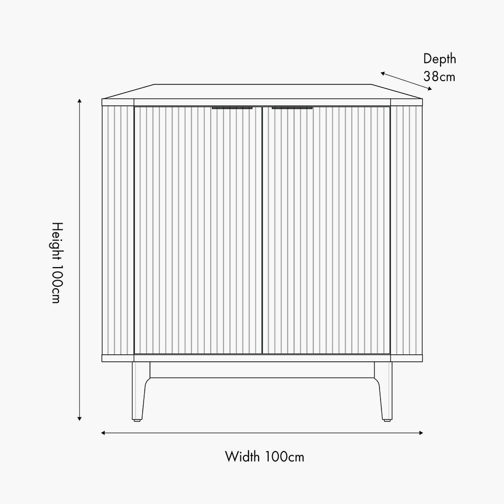 Designed with a striking ribbed oak and pine wood façade and whether used as a drinks cabinet or a statement storage piece, this elegant cabinet adds instant luxury to any interior. Shop online now at www.nobleandnook.co.uk