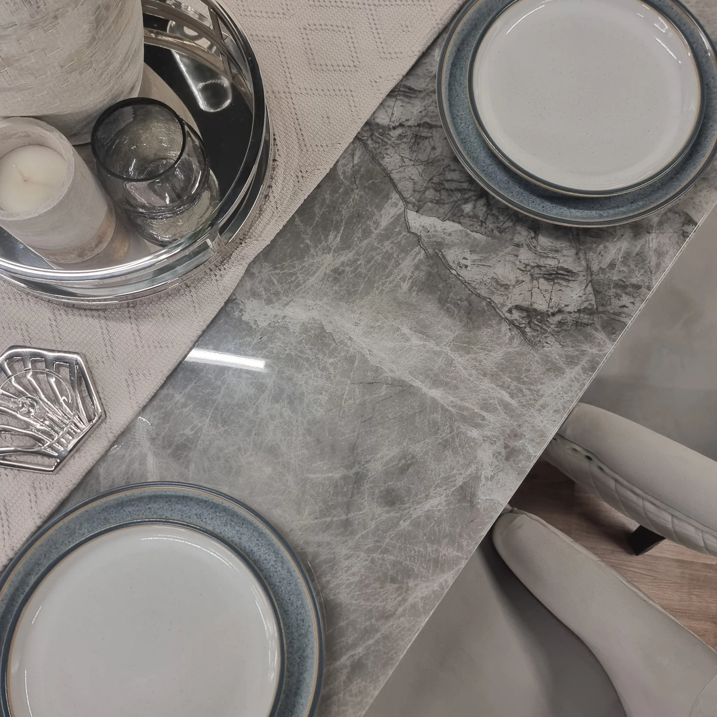 The Roma Dining Table combines contemporary elegance with robust craftsmanship, making it the perfect centre piece for your dining space. Shop online today at www.nobleandnook.co.uk