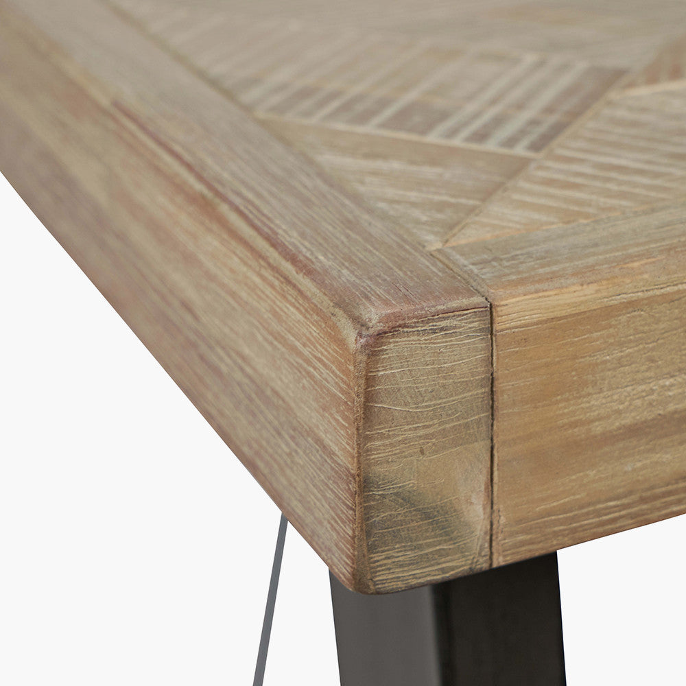 Elegant style and modern design from the Sand Wash Acacia Wood and Black Metal Bar Table. FREE UK MAINLAND DELIVERY. Shop online now at www.nobleandnook.co.uk