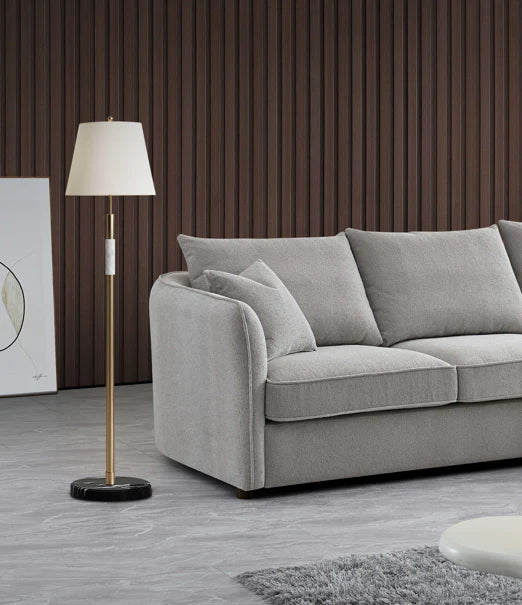 Shop the Aluxo Rubin Corner Chaise in Pebble Boucle, the epitome of luxury and comfort. It's organic curves and contemporary boucle fabric, in a range of neutral tones, make it a statement piece in any home. Shop online today at www.nobleandnook.co.uk