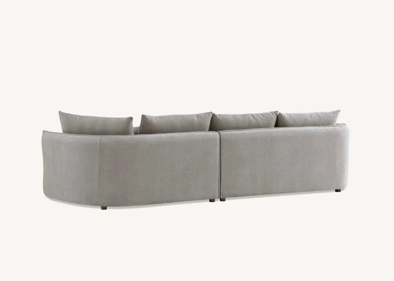 Shop the Aluxo Rubin Corner Chaise in Pebble Boucle, the epitome of luxury and comfort. It's organic curves and contemporary boucle fabric, in a range of neutral tones, make it a statement piece in any home. Shop online today at www.nobleandnook.co.uk