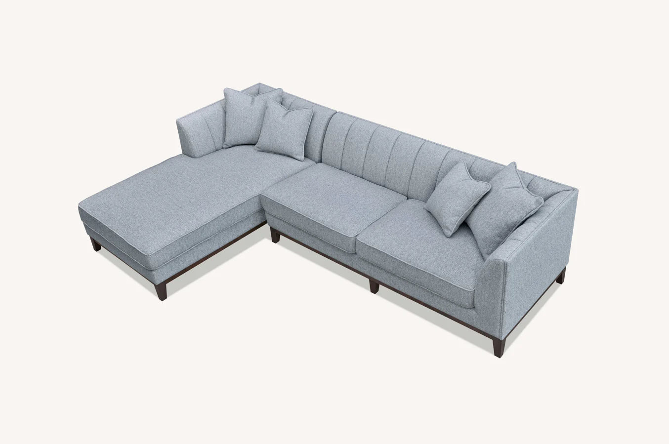 Shop the Cooper Left Hand Corner Group, showcasing the perfect blend of mid-century comfort and design. This timeless design and modern sofa boasts squared edges, sleek lines, and a minimalist silhouette. Shop online now at www.nobleandnook.co.uk