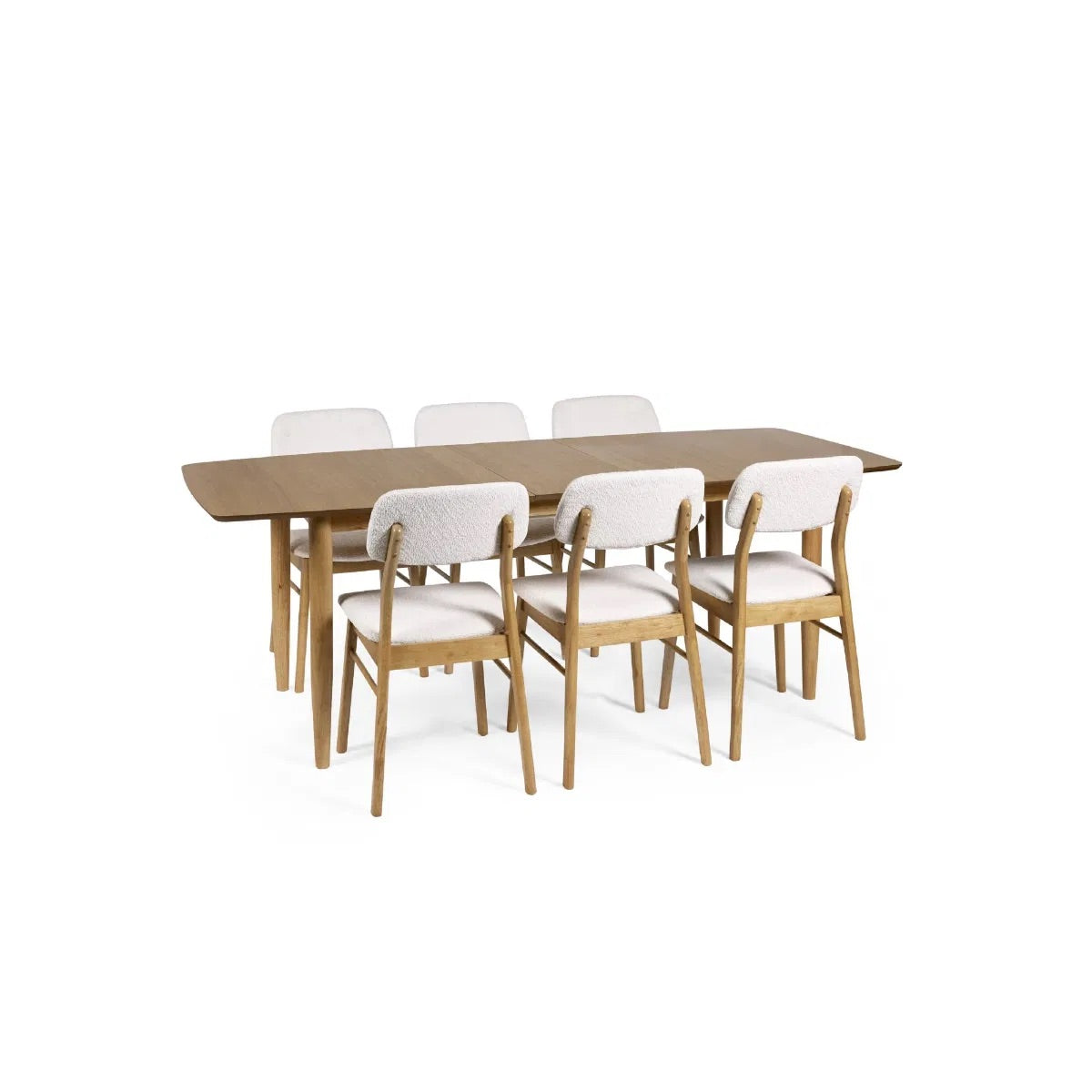 Dimensions: W180–220xD90xH76cm - Perfectly sized for both everyday meals and larger gatherings, this table expands effortlessly from 180 cm to 220 cm. Available at www.nobleandnook.co.uk