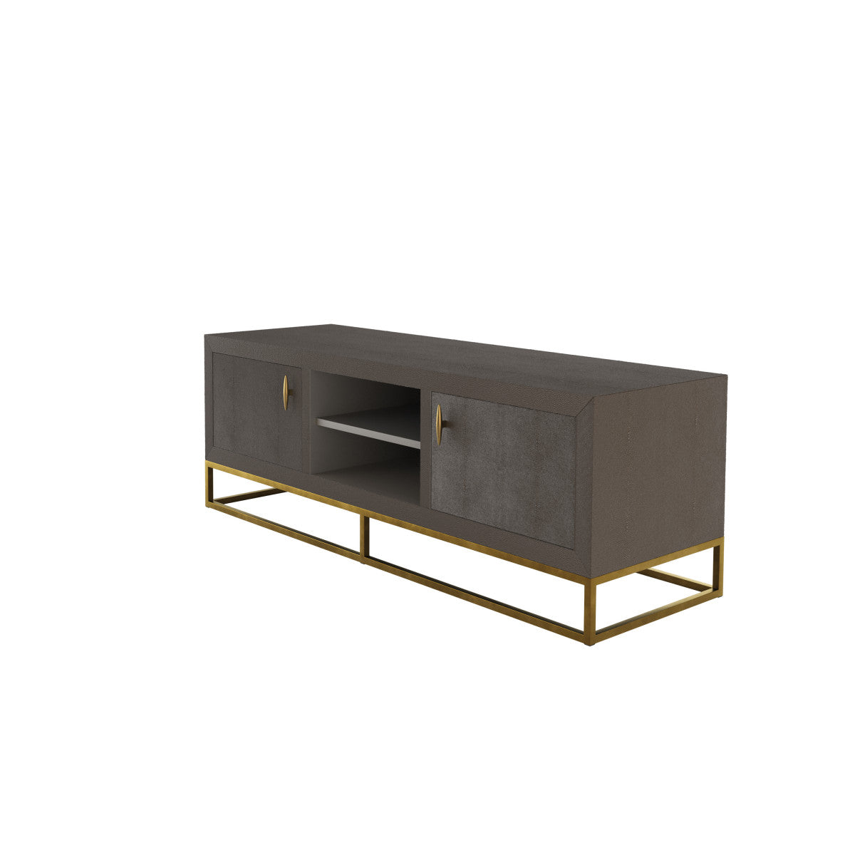 Shop the Hampton TV Unit in luxurious Brown shagreen, perfect for your TV and media needs. Shop online today at www.nobleandnook.co.uk
