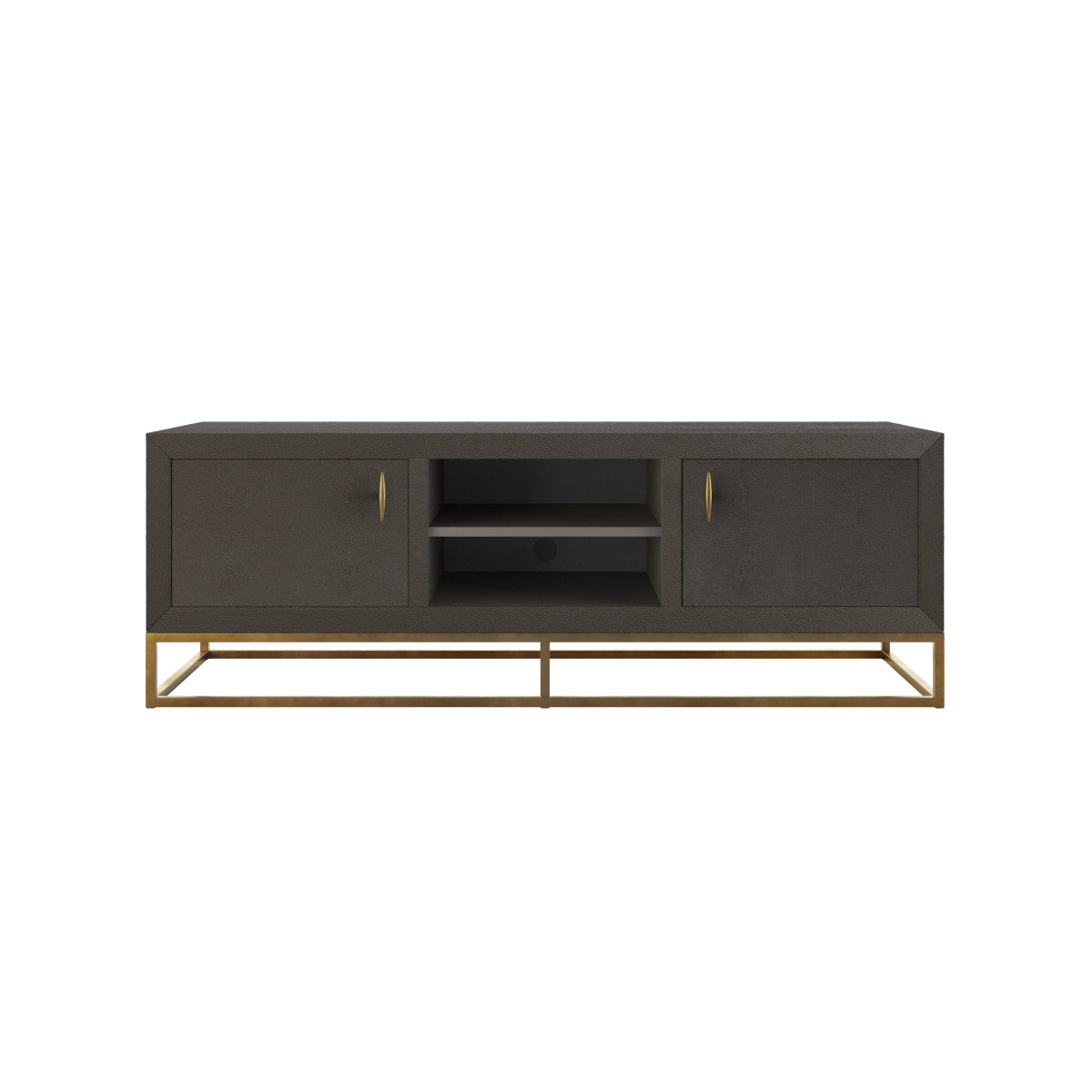 Shop the Hampton TV Unit in luxurious Brown shagreen, perfect for your TV and media needs. Shop online today at www.nobleandnook.co.uk