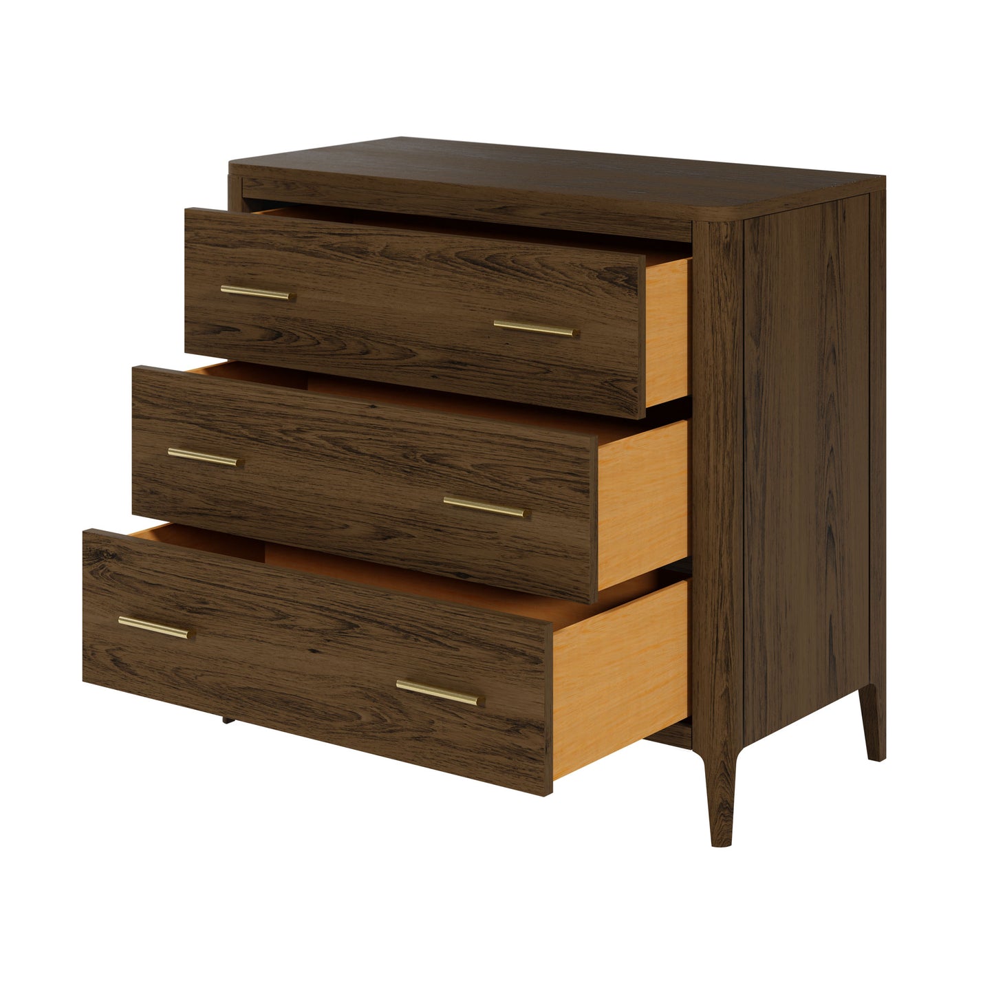 Shop the Abberley Chest of Drawers crafted dark stained solid oak with visible grain by D.I. Designs. FREE UK MAINLAND DELIVERY. Shop online now at www.nobleandnook.co.uk