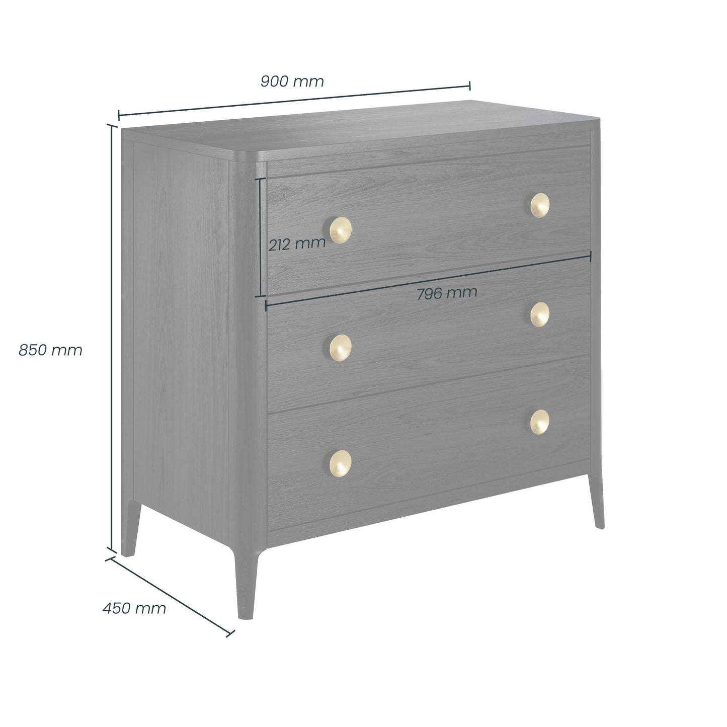 Shop the Abberley Chest of Drawers crafted in Black stained solid oak with visible grain by D.I. Designs. FREE UK MAINLAND DELIVERY. Shop online now at www.nobleandnook.co.uk