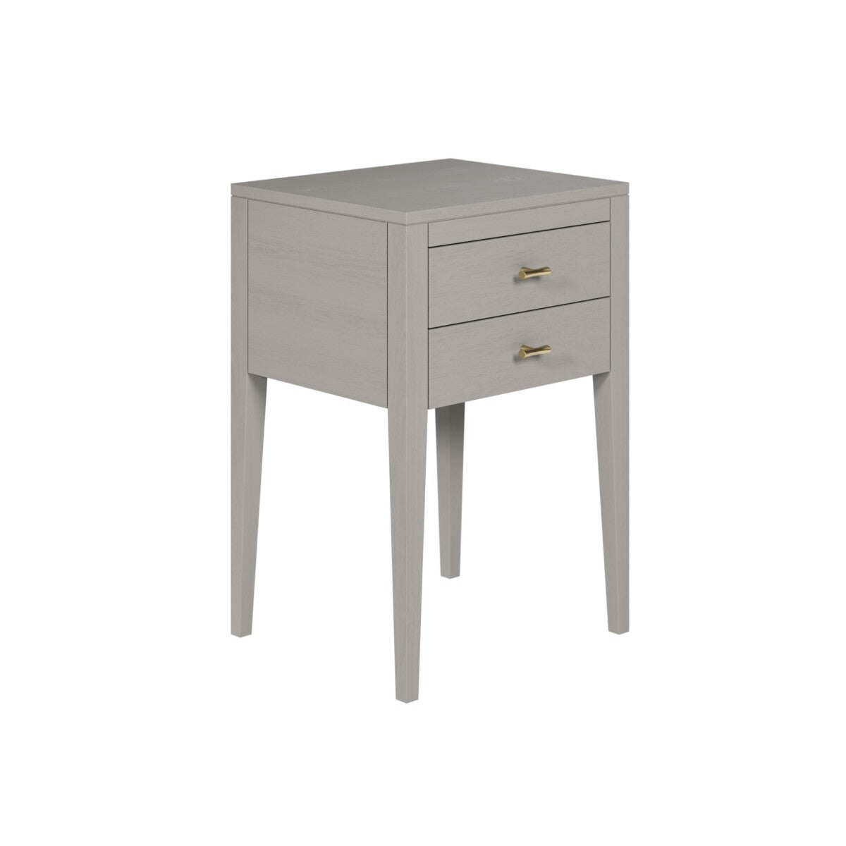 Radford 2 Drawer Bedside Table in Grey Oak