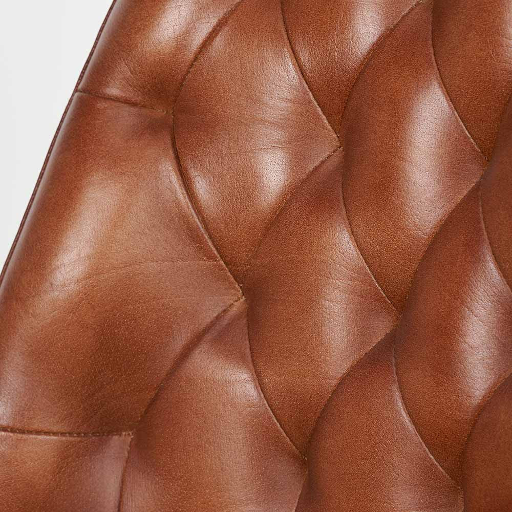 Shop our stylish Vintage Brown Leather and Black Metal Diamond Back Camillo Bar Stool, the perfect addition to any breakfast bar or kitchen island. FREE UK MAINLAND DELIVERY. Shop online now at www.nobleandnook.co.uk