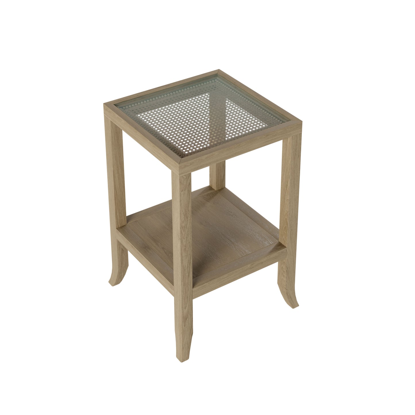 The Witley End Table crafted from grey aged oak with elegant glass top. FREE UK Mainland Delivery. Shop online today at www.nobleandnook.co.uk