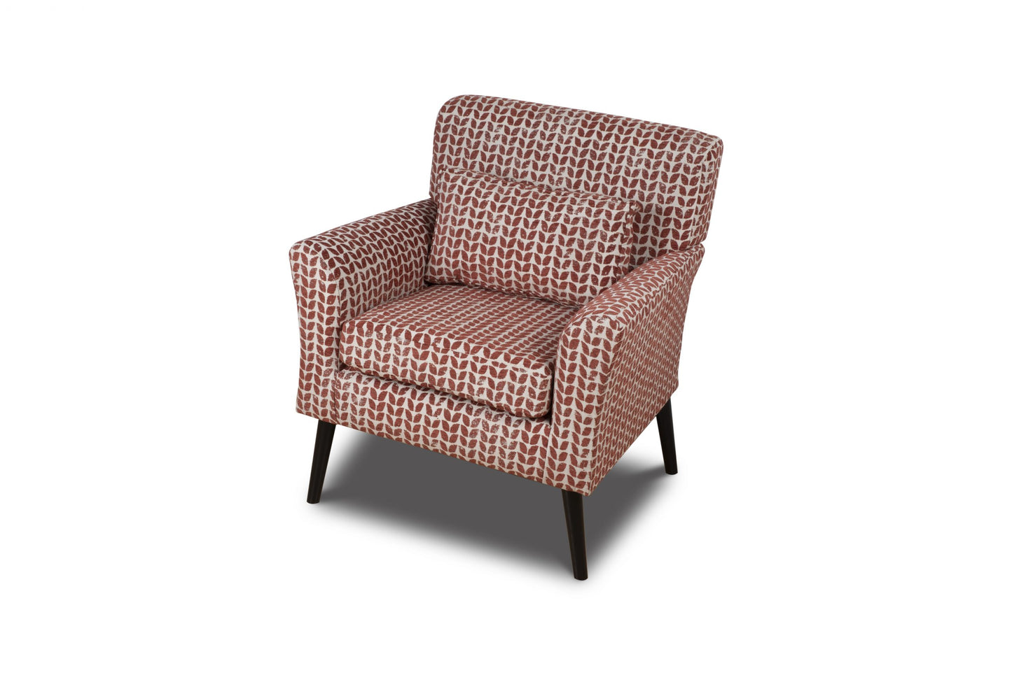 Shop the Warnborough Club Chair in red with a stunning patterned fabric and a sleek birch frame finished with black painted legs. FREE UK MAINLAND DELIVERY. Shop online now at www.nobleandnook.co.uk