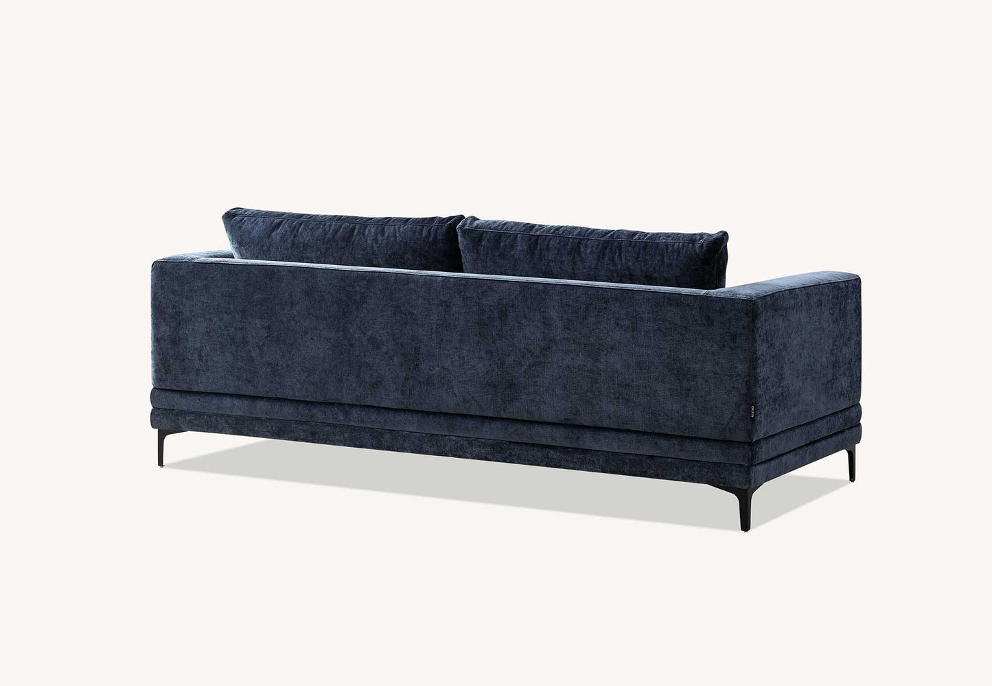 Shop the Lenox 2 and 3 Seater Sofas in Aegean Blue Velvet, timeless mid-century modern sofas with deep sumptuous cushions for you to sink into and relax. Crafted with a solid wooden frame and high-density foam padding. Shop online today at www.nobleandnook.co.uk