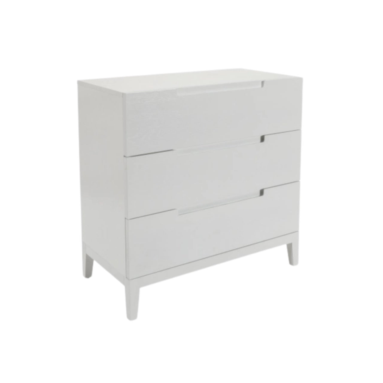 The Orchid 3-Drawer Chest | White Stained Oak