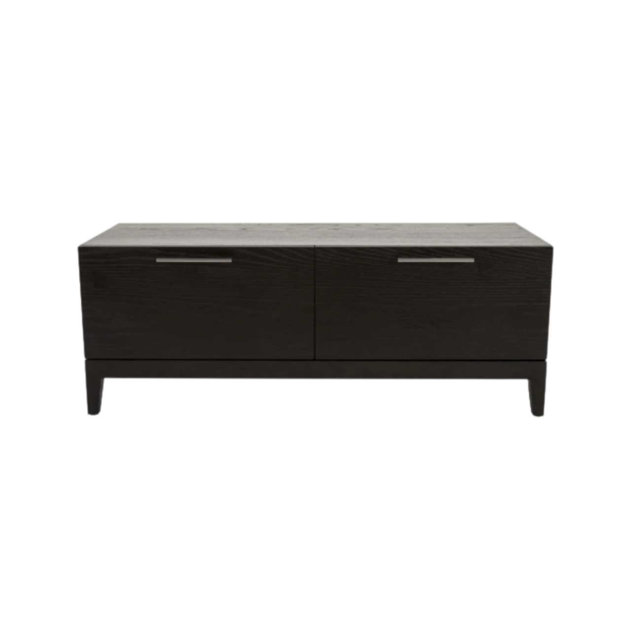 Shop the luxury Peony TV Unit in Black Stained Oak with soft close drawers. This piece brings both functionality and elegance to your living space. Shop online today at www.nobleandnook.co.uk