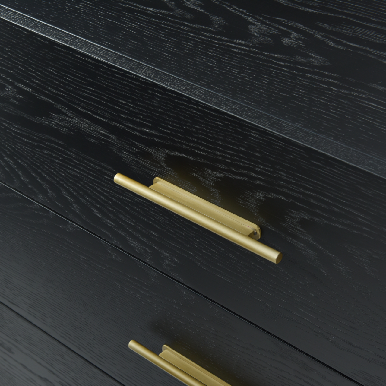 Shop the Tulip 3 Drawer Chest, finished in black oak with beautiful brass handles by Twenty10 Designs. FREE UK MAINLAND DELIVERY. Shop online at www.nobleandnook.co.uk