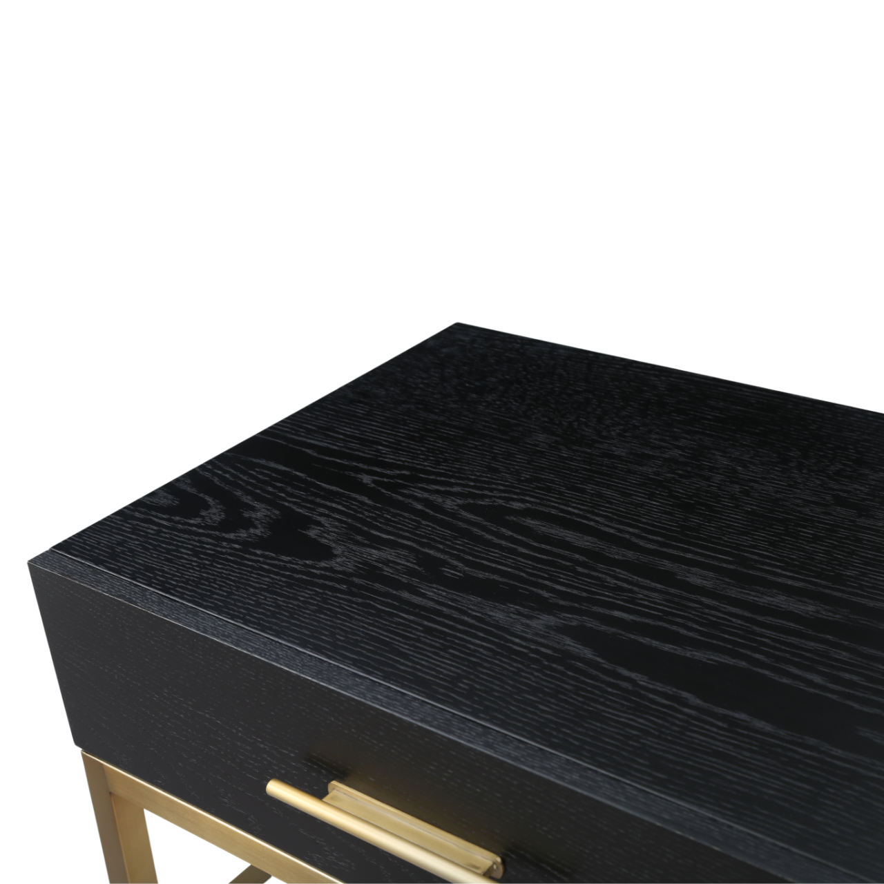 Shop the Tulip Dressing Table in a black oak finish with sleek brass handles by Twenty10 Designs. FREE UK Mainland Delivery. Shop online today at www.nobleandnook.co.uk