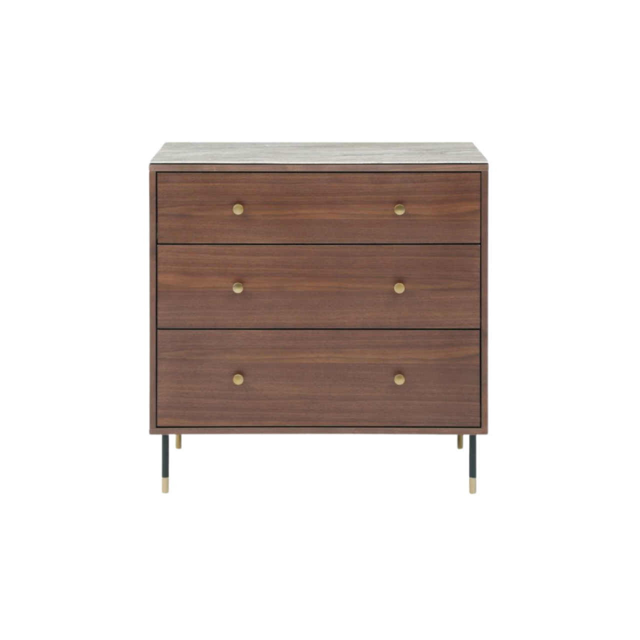 Shop the Willow 3 Drawer Chest, finished in tobacco walnut with beautiful, detailed marbled glass beige top by Twenty10 Designs. FREE UK MAINLAND DELIVERY. Shop online at www.nobleandnook.co.uk