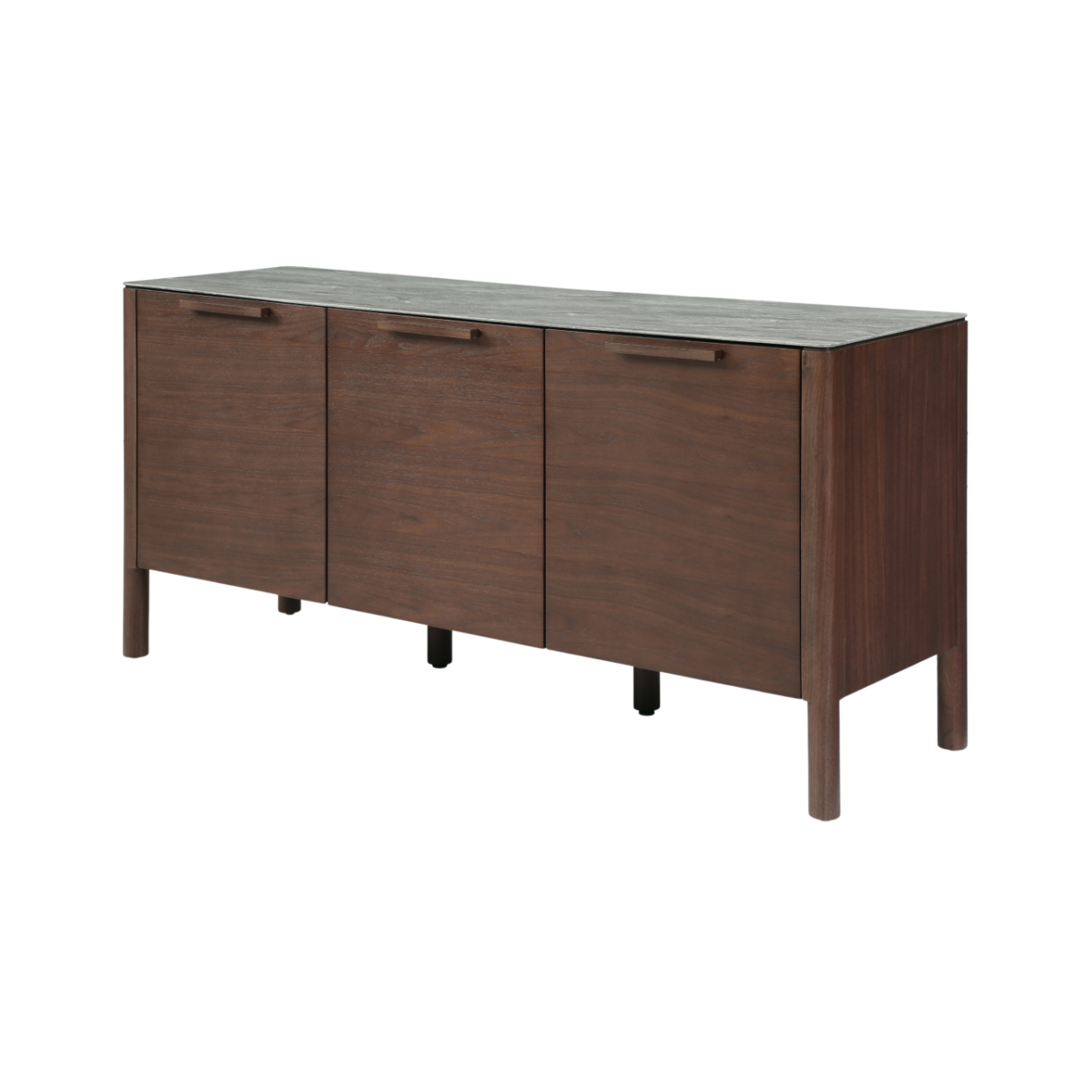 Shop the Willow Walnut Sideboard, an exquisite marbled glass beige top. A stunning and contemporary addition to any living room. FREE UK Mainland Delivery. Shop online today at www.nobleandnook.co.uk