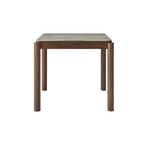 Shop the Willow Square Dining Table, a modern combination of tobacco walnut wood and marbled glass Elegant Marble Effect Top. Ideal for smaller dining spaces. Shop online today at www.nobleandnook.co.uk