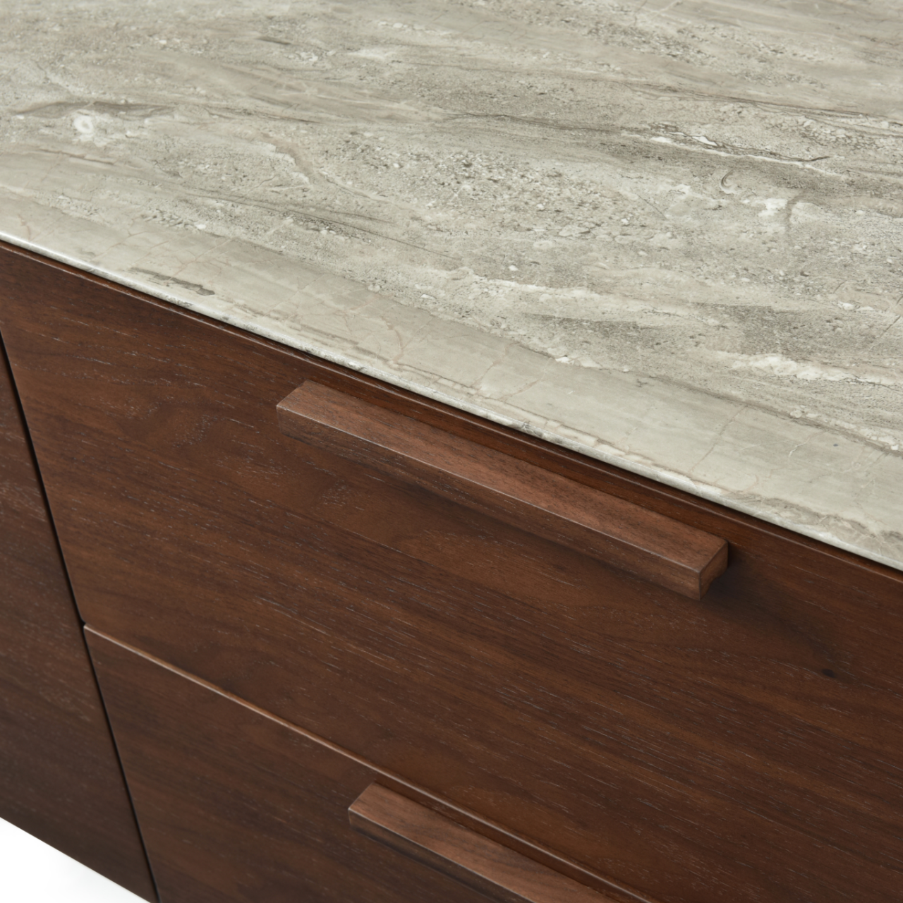 Shop the beautifully crafted Willow TV Unit in walnut and a detailed marbled glass beige top for a touch of elegance. Free UK Mainland Delivery. Shop online today at www.nobleandnook.co.uk