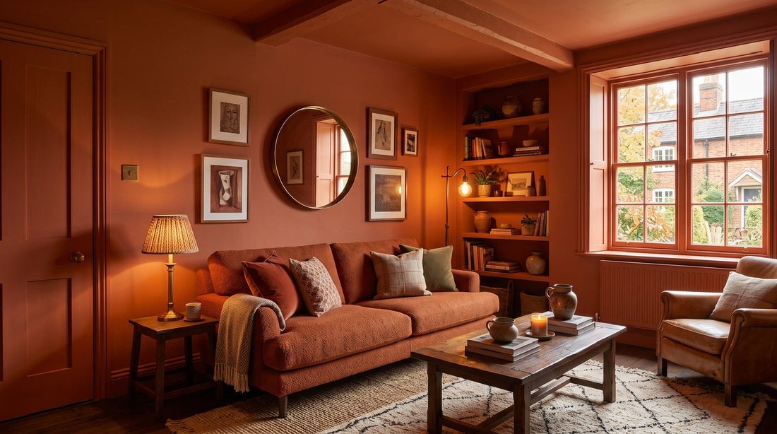 Colour Drenching UK: How to Style Warm Earth Tone Interiors with Furniture and Lighting