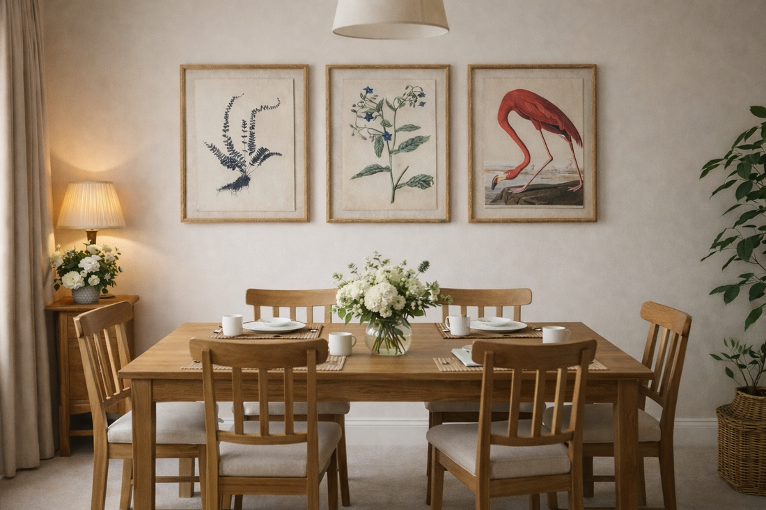 The Art of Dining: How to Style Your 8-Seater Table & Sideboard with the Perfect Wall Decor