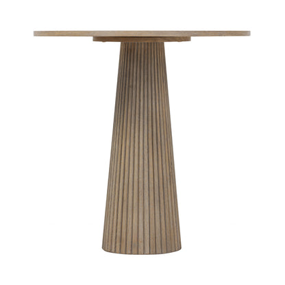 Leckford Ribbed Occasional Table Aged Oak