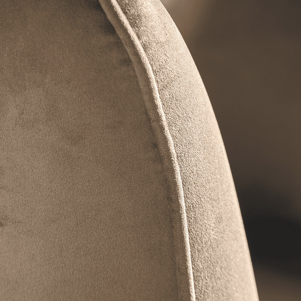 Lucca Biscuit Velvet Armchair with Metal Legs | Accent Chair