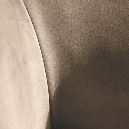 Lucca Biscuit Velvet Sofa with Metal Legs | Compact Velvet Sofa